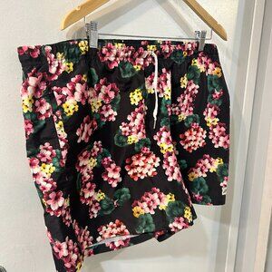 Bather Men’s Lei Black Pink Tropical Shorts XXL